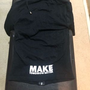 Black or blue Make tomorrow better light weight stretch hoodie